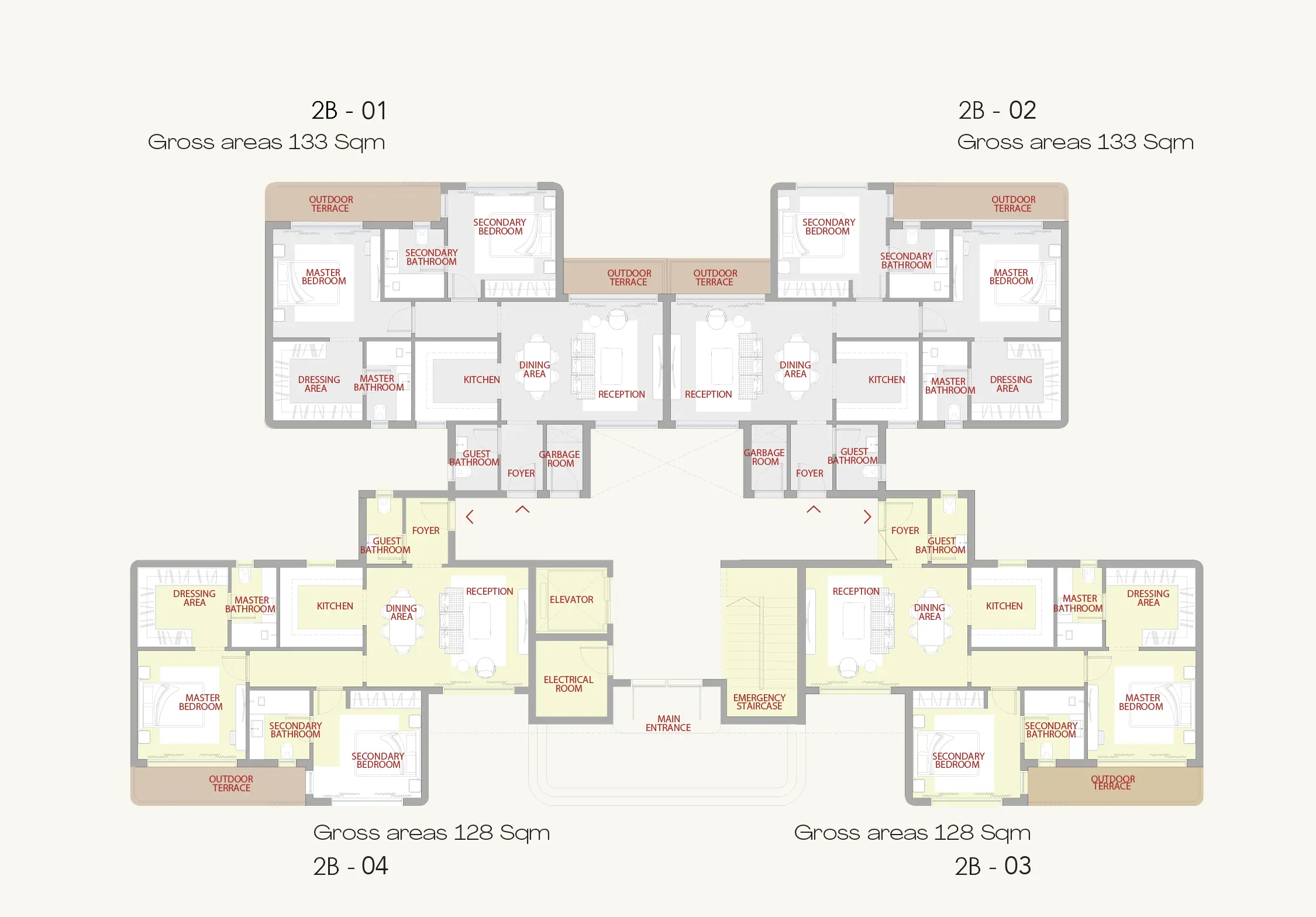 Building Type A — floor plan 1
